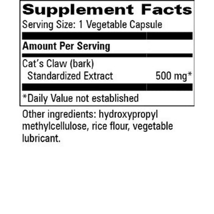 Progressive Labs Cats Claw 500mg 60c