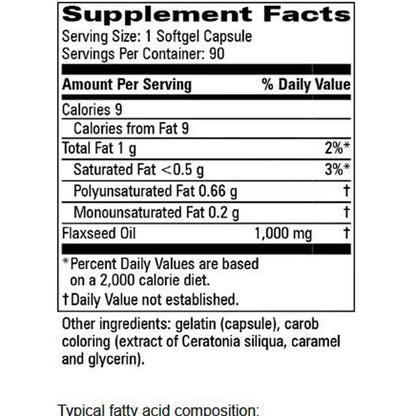 Progressive Labs Flax Oil Capsules 90 softgel capsules