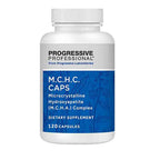 A white plastic bottle of Progressive Professional M.C.