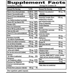 A supplement facts label showing a supplement called 'Vitamin D3' with a detailed list of ingredients and daily value percentages. The label is printed on a white background with black text and a black border.