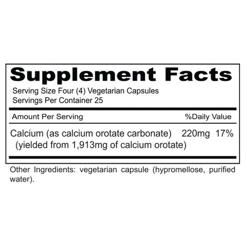 Priority One Calcium Orotate 100vc