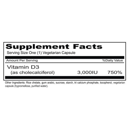 Priority One Sun-D3 3,000 90c