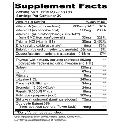 Priority One Immuno Caps 90c