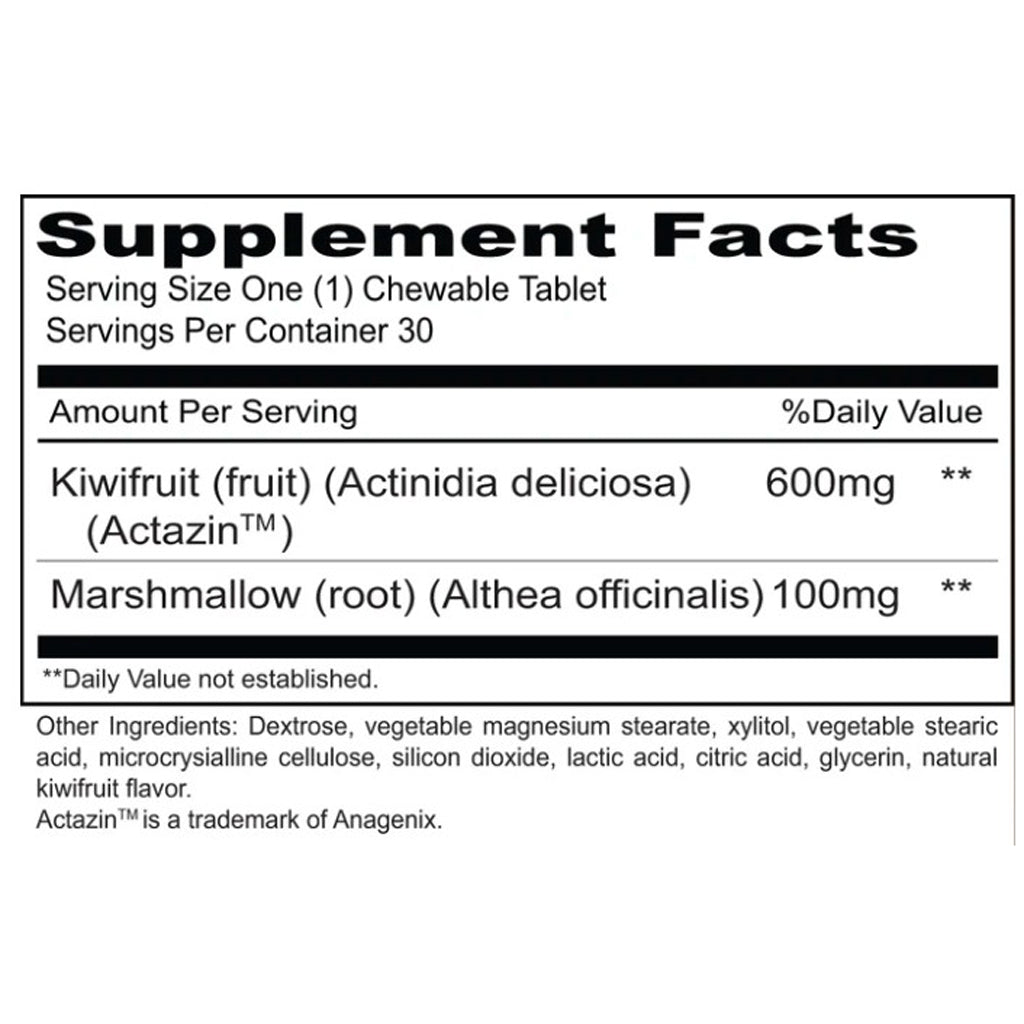 Priority One Kiwi Kleanse 30 Chewable tabs