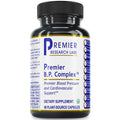 Bottle of Premier B.P. Complex dietary supplement from Premier Research Labs on a white background