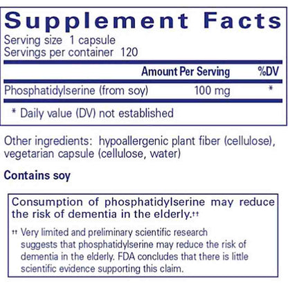 Pure Encapsulations PS 100-phosphatidylserine 120c
