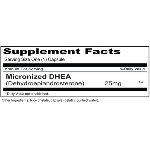 Priority One DHEA 25 mg 90c