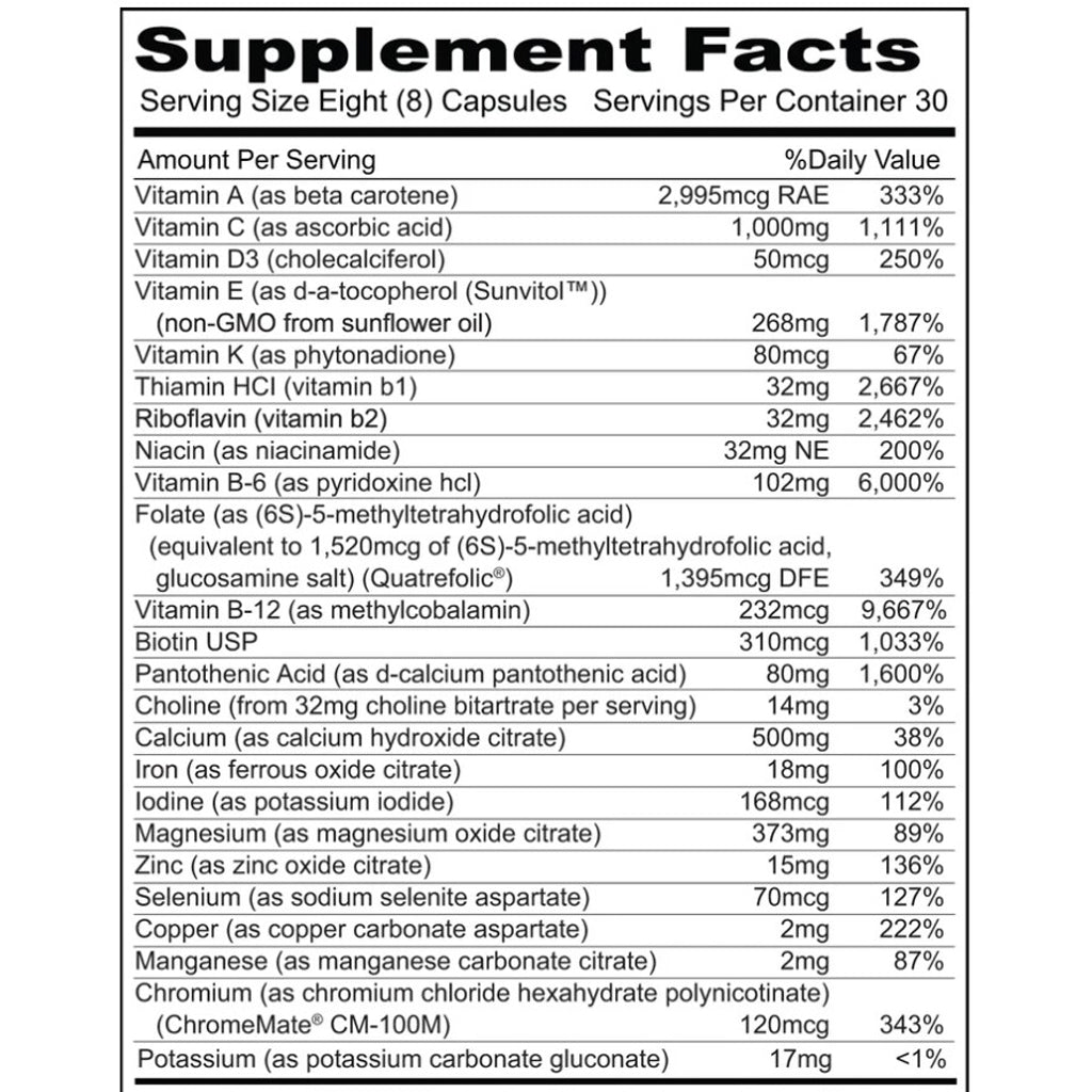 Priority One Womens Formula 240c
