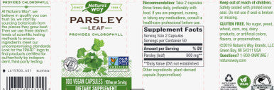 Natures Way Parsley Leaf 450mg 100c