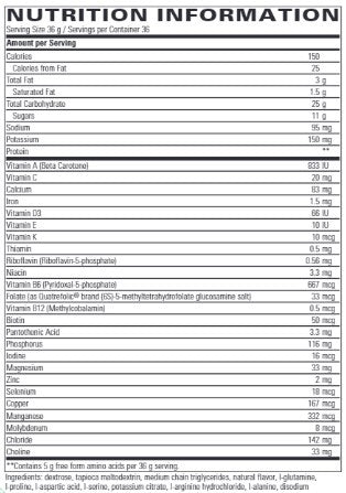 Integrative Therapeutics Physicians Elemental Diet 36 scoops LARGE (1296 g)