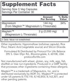 Protocol for Life Balance Magtein 90vc