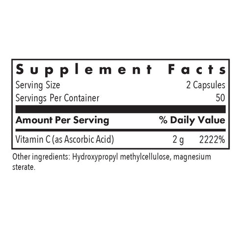 Allergy Research Group Pure Vitamin C 100vc