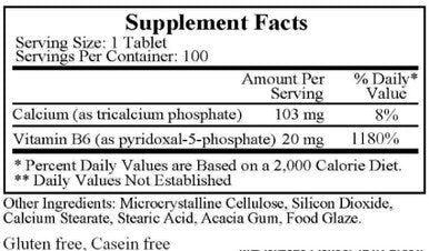 Ecological Formulas Pyridoxal 5' Phosphate 100T