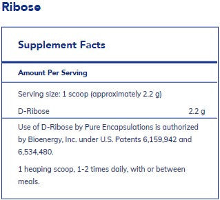 Pure Encapsulations Ribose 250g