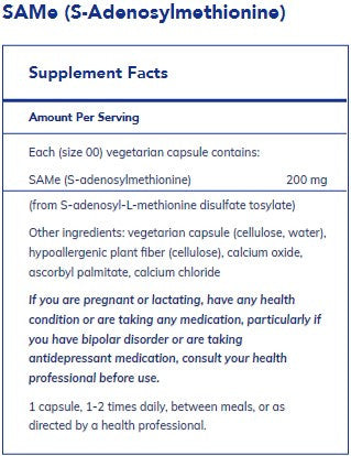 Pure Encapsulations SAMe (s-adenosylmethionine) 60C