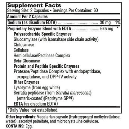 SFI Health Ther-Biotic InterFase Plus, healthy microbiome, liver detox, edta, intestinal support, ingredient label, 