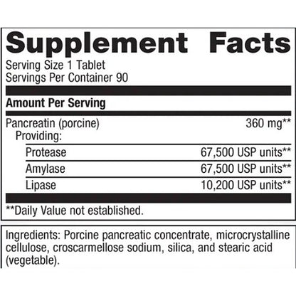 Metagenics SpectraZyme Pancreatic Enzymes 90t