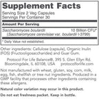 Protocol for Life Balance Saccharomyces Boulardii 60vc