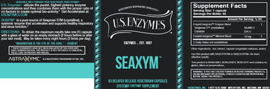 U.S. Enzymes Seaxym 93 vegetarian capsules