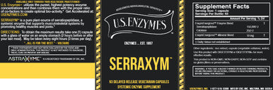 U.S. Enzymes Serraxym 93 vegetarian capsules