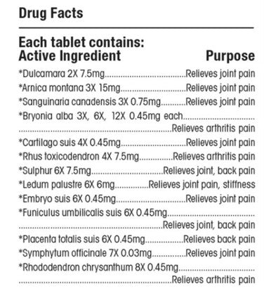 MediNatura T-Relief Arthritis 100t Extra Strength