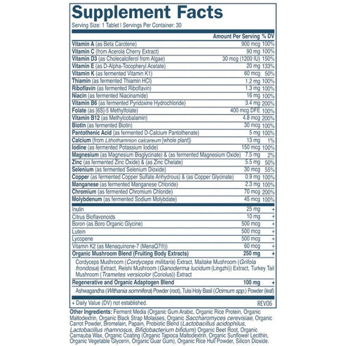 True Grace One Daily Men's Multivitamin 30 vegan tabs