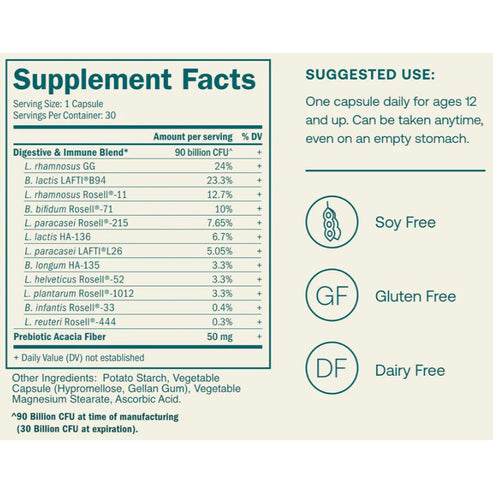 True Grace One Daily Probiotic 30 veg caps