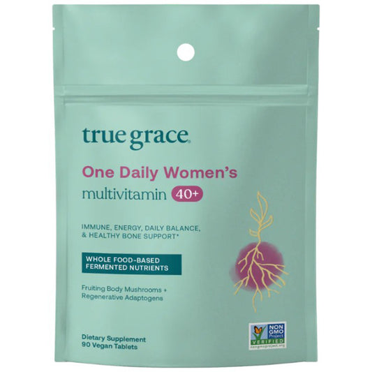 True Grace One Daily Women's 40+ Multivitamin refill 90 vegan tabs