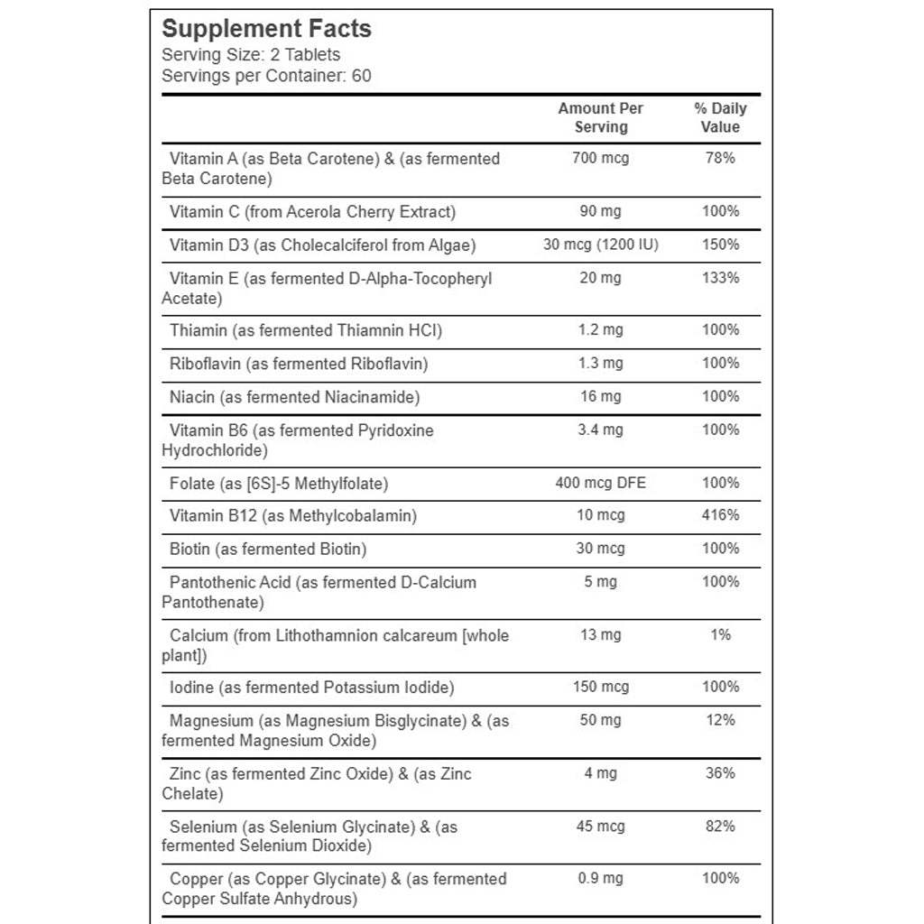 True Grace Daily Women's 50+ Multivitamin 60 tabs
