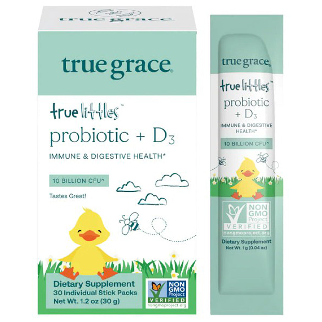 True Grace True Littles Probiotic + D3 30 stick 1.2oz (30g)