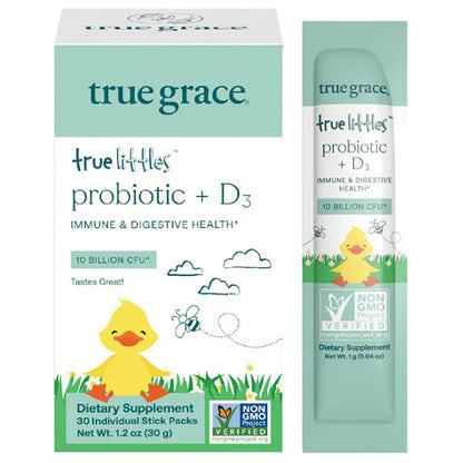 True Grace True Littles Probiotic + D3 30 stick 1.2oz (30g)