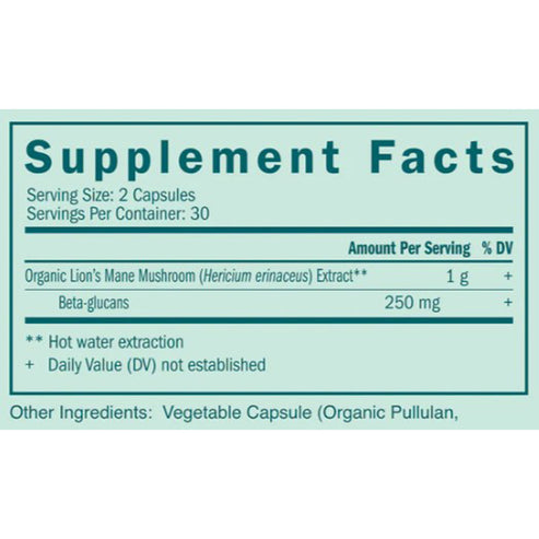 True Grace Lion's Mane 60 vegan caps