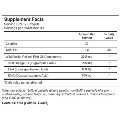 True Grace Omega-3 Fish Oil 60 sg