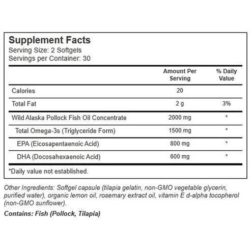 True Grace Omega-3 Fish Oil 60 sg