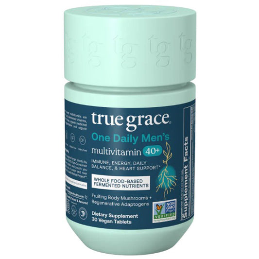 True Grace One Daily Men's 40+ Multivitamin 30 vegan tabs