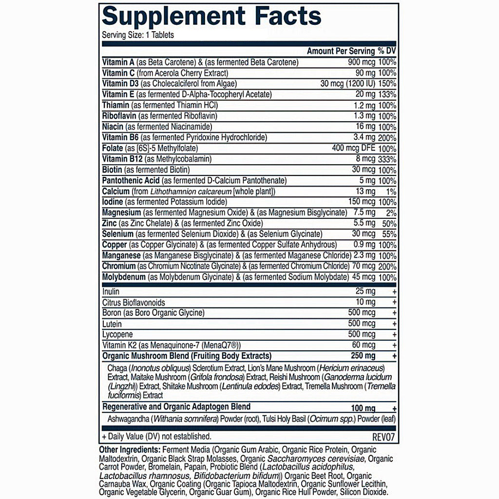 True Grace One Daily Men's 40+ Multivitamin 90 vegan tabs