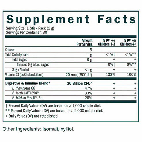 True Grace True Littles Probiotic + D3 30 stick 1.2oz (30g)