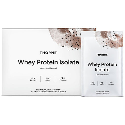 Thorne Whey Protein Isolate Chocolate 14 packets