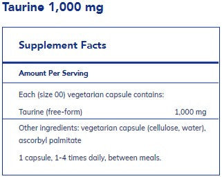 Pure Encapsulations Taurine 1000mg 120c