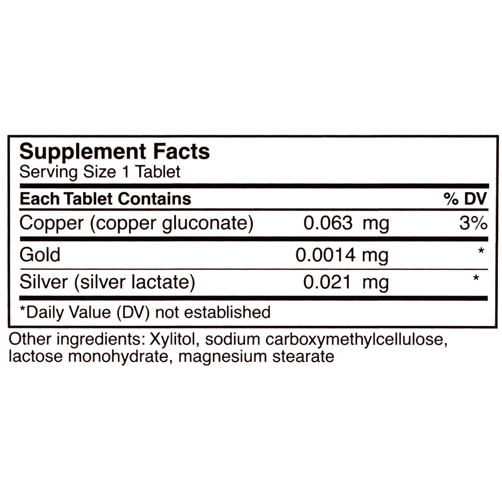 UNDA Gammadyn Cu-Au-Ag 30 Tablets