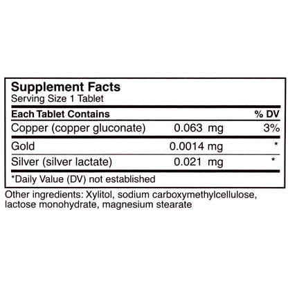 UNDA Gammadyn Cu-Au-Ag 30 Tablets