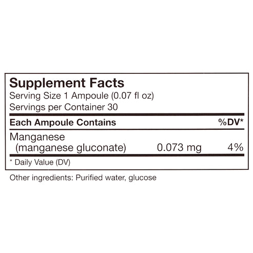UNDA Gammadyn Mn (manganese) 30 ampoules