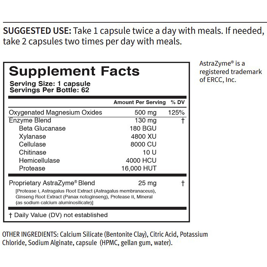 U.S Enzymes Cleansxym 62 vegetarian capsules