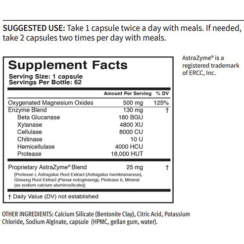 U.S Enzymes Cleansxym 62 vegetarian capsules