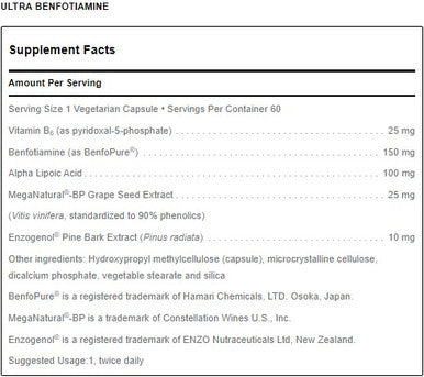 Douglas Laboratories Ultra Benfotiamine 60c