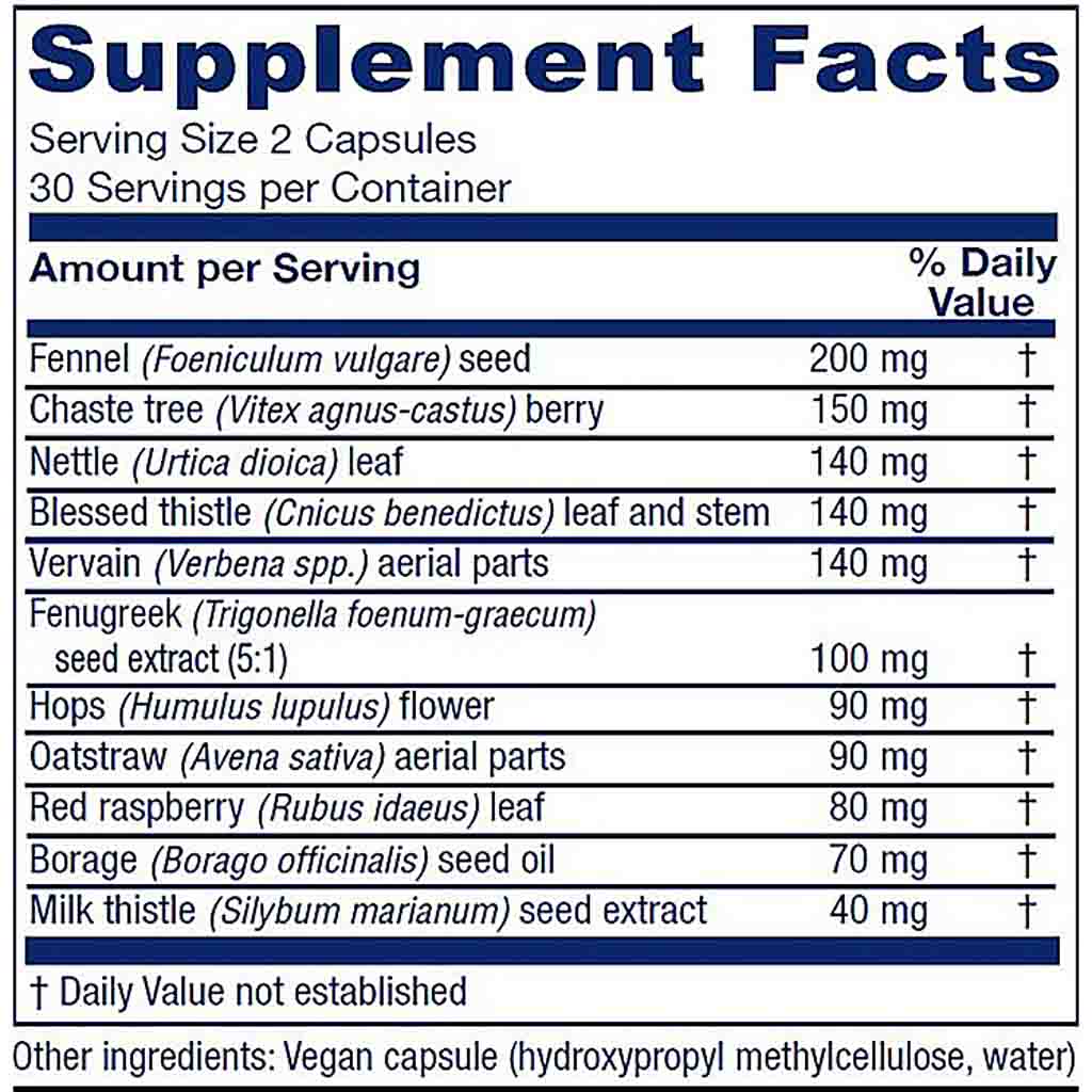 Vitanica Lactation Blend 60 vegan capsules