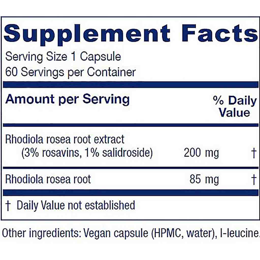 Vitanica Rhodiola 60 vegan capsules