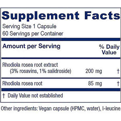Vitanica Rhodiola 60 vegan capsules