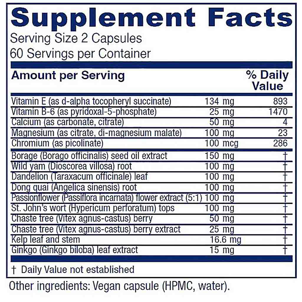 Vitanica Womens Phase I 120 vegan capsules