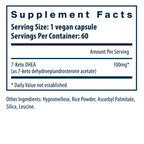 Vital Nutrients 7-keto DHEA 100mg 60vc
